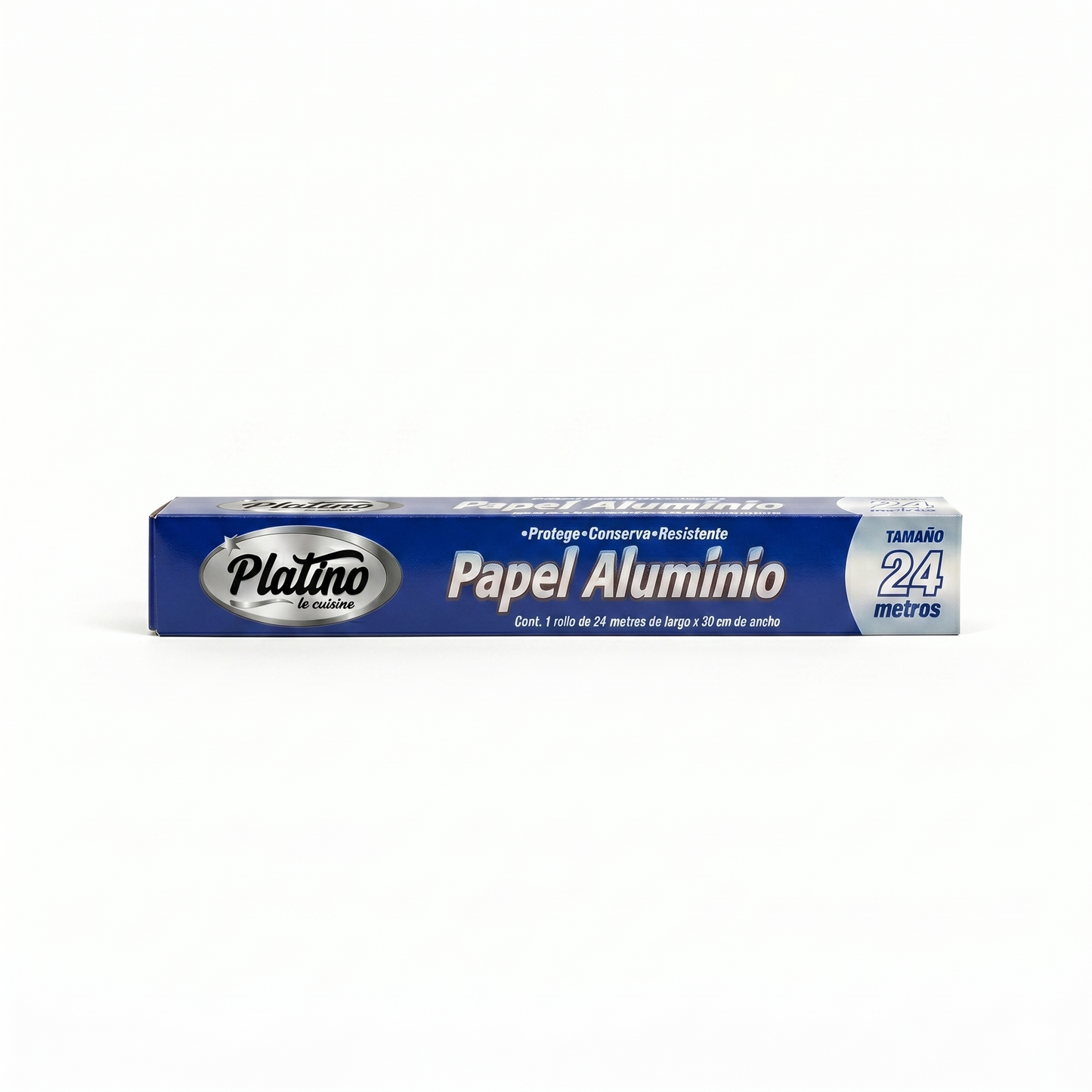 Papel Aluminio Platino 24 m | Caja con 9 Piezas (216 metros)