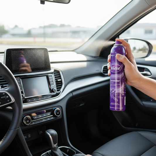 Aerosol Wiese lavanda en auto