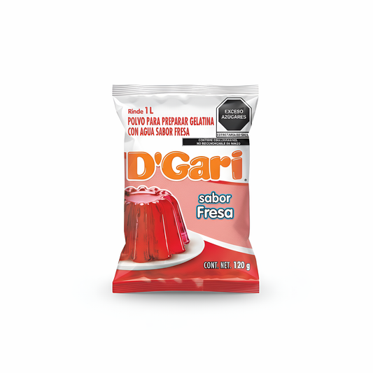 Gelatina D'Gari Sabor Fresa 120 g