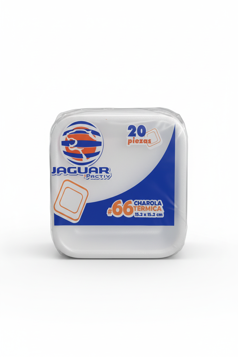 Jaguar Pactiv Charolas #66 - Logo centrado