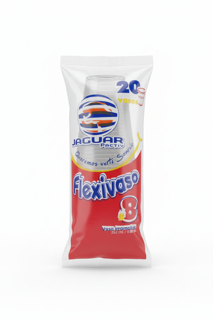 Jaguar Pactiv Flexivaso #8 - 20 vasos