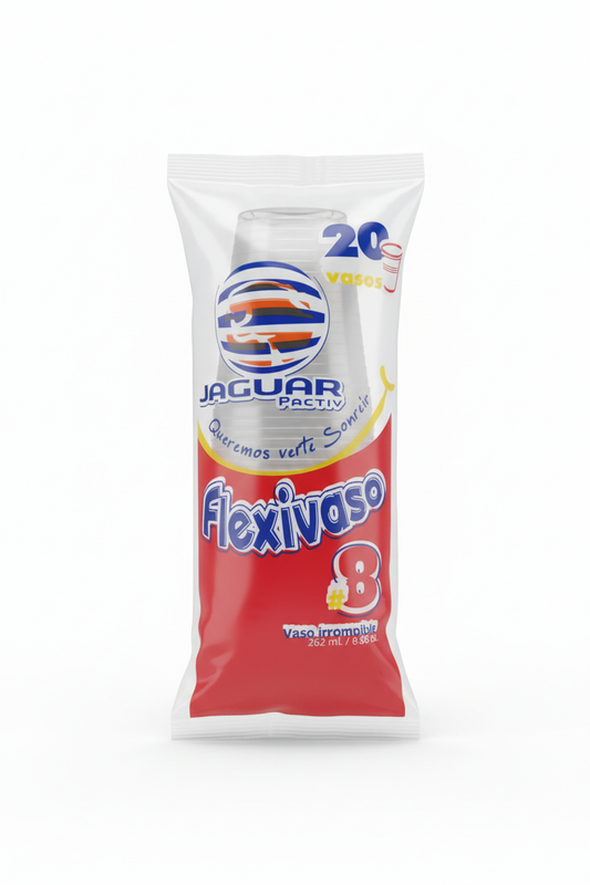 Jaguar Pactiv Flexivaso #8 - 20 vasos