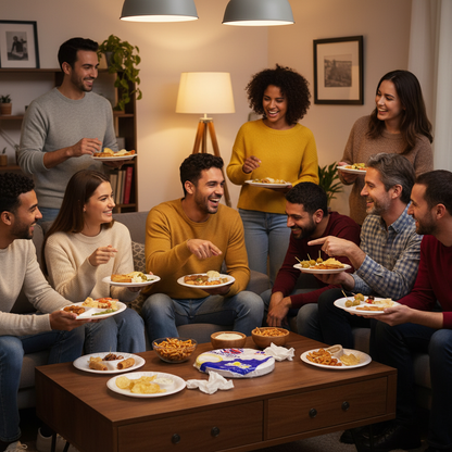 Platos Jaguar en reunión casera