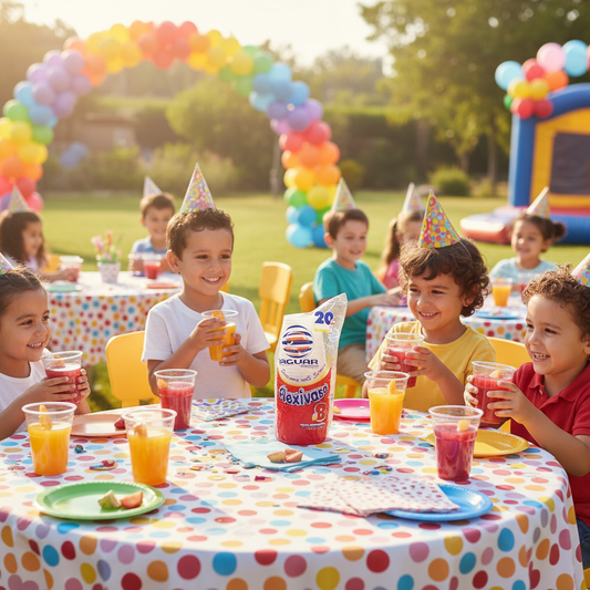 Vasos transparentes Jaguar en fiesta infantil
