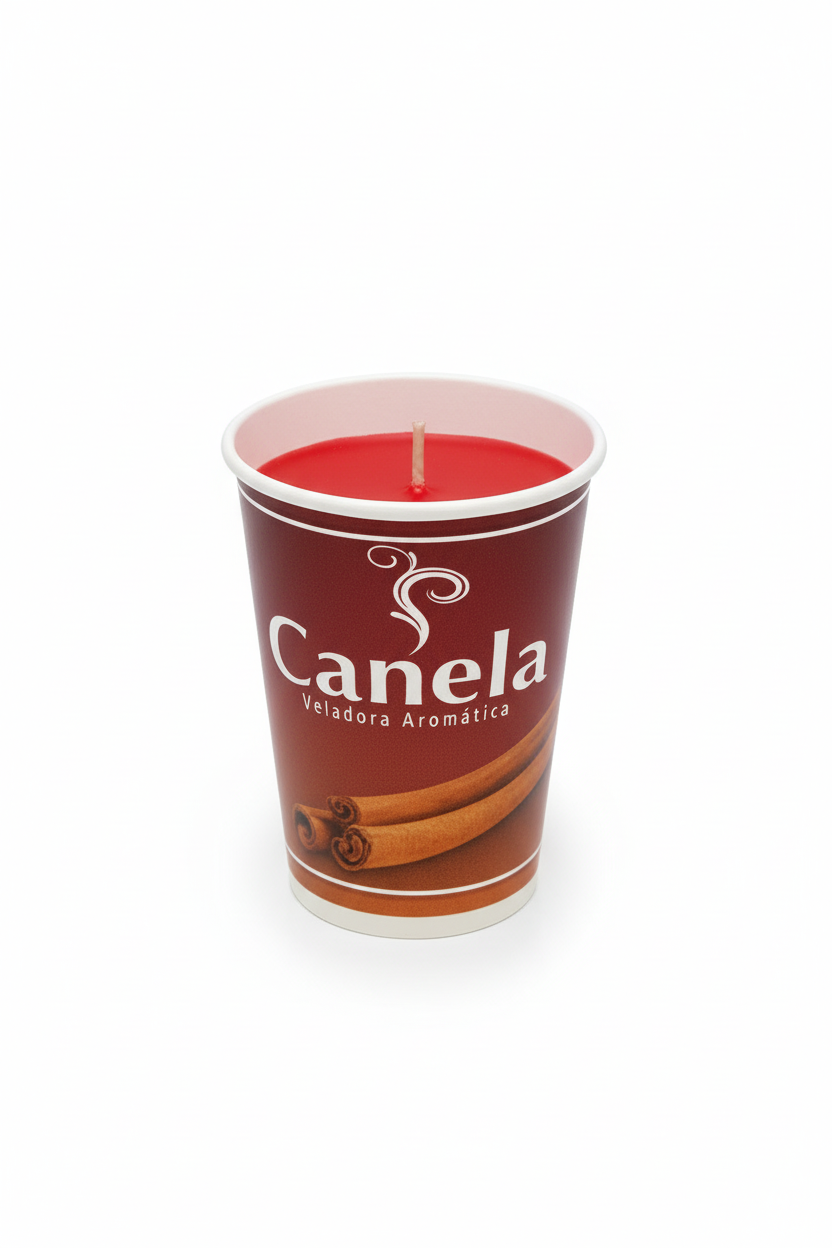 Vela Aromática Canela - Render Correcto